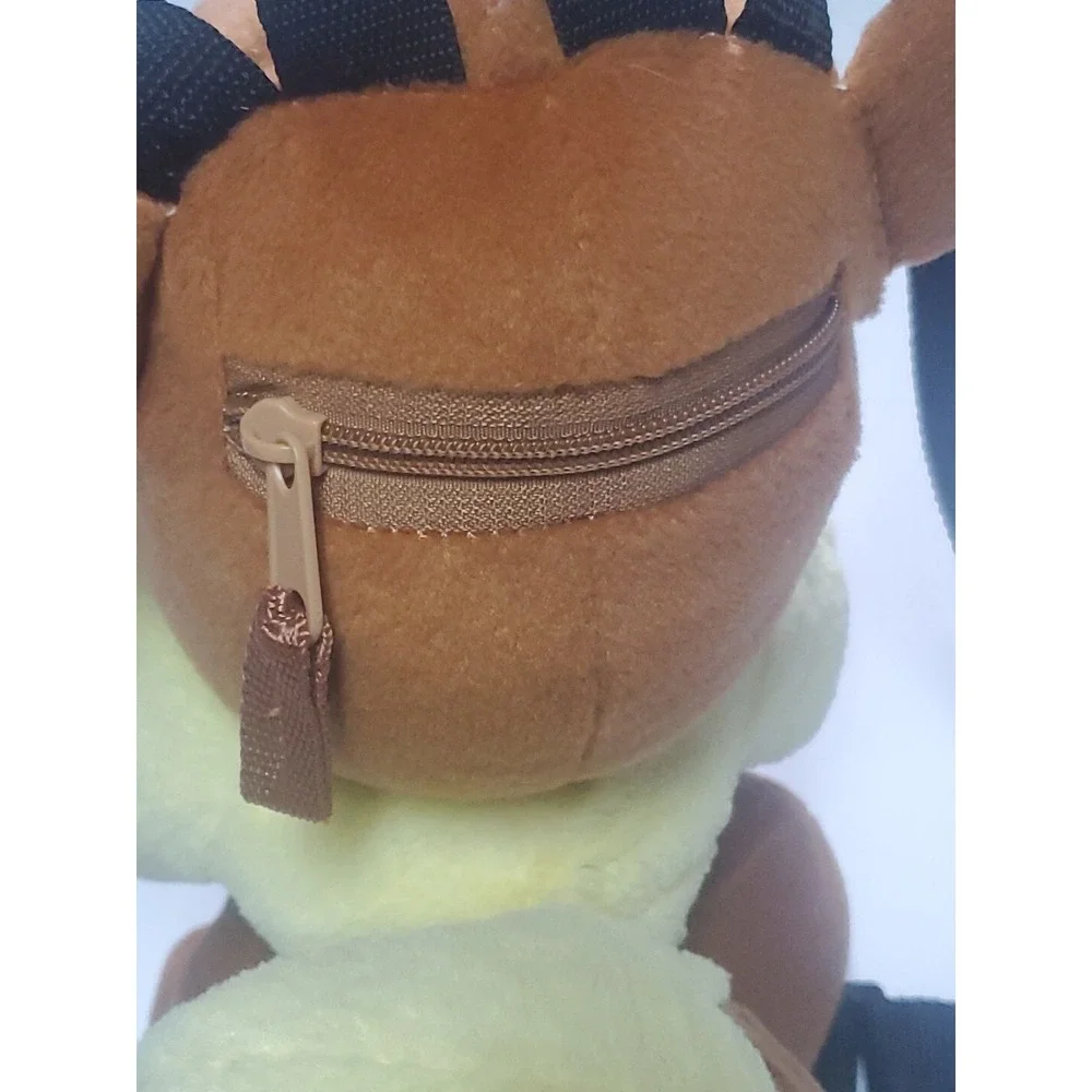 2017 Pokemon Eevee Backpack Zippered Stuffed Animal Bag Backpack Plush Large Toy
